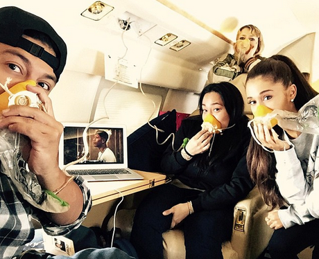 Ariana Grande Plane Ride Instagram