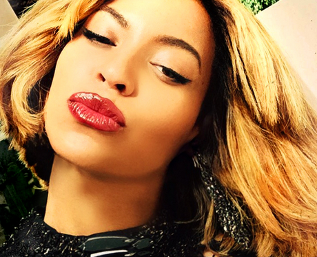 Beyonce pouting