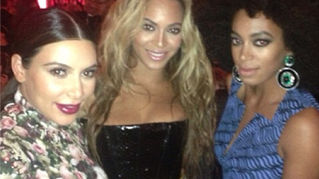 Beyonce Solange Knowles & Kim Kardashian