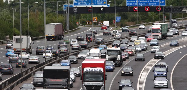 Motorway M25 rush hour congestion