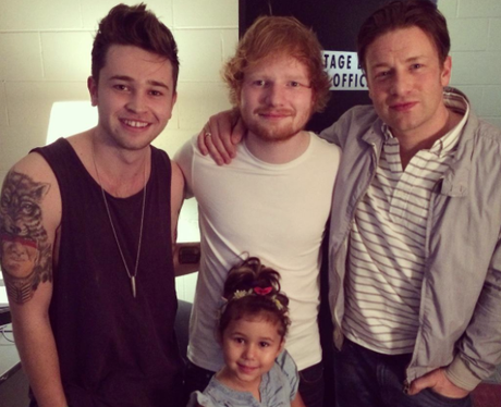 Ed Sheeran and Jamie Oliver