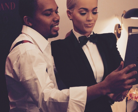Rita Ora in a tux