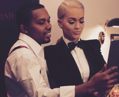 Rita Ora in a tux