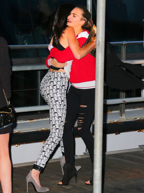 Cara Delevingne and Kendall Jenner Hug