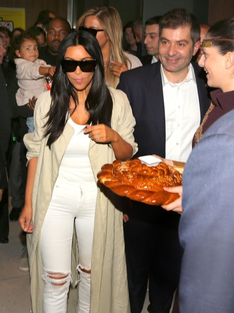 Kim Kardashian Eating Bread