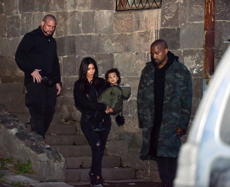Kim Kardashian, Kanye West and North