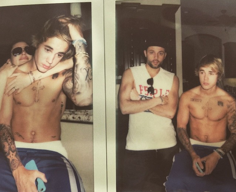 Justin Bieber topless