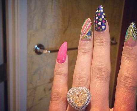 Nicki Minaj diamond ring
