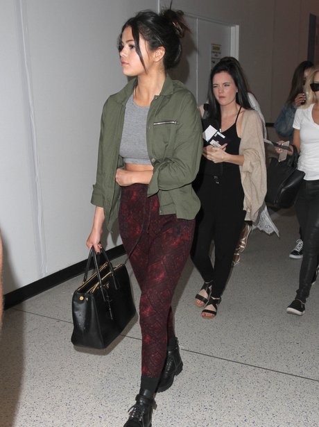 Selena Gomez at the airport