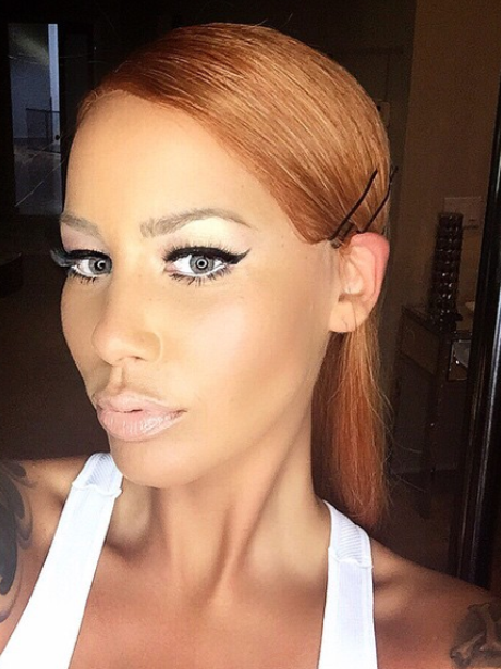 Now That IS A New Look Amber Rose Shows Off Her New Long Hair On   Amber Rose Long Hair Instagram  1429605978 View 1 