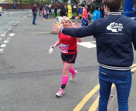 Capital FM at the Manchester Marathon Part 1.