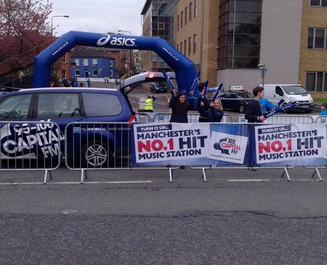 Capital FM at the Manchester Marathon Part 1.