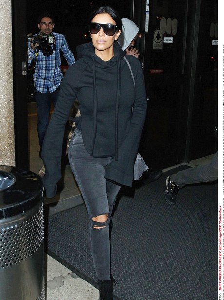 kim kardashian all black outfits