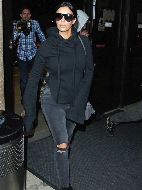 Kim Kardashian All Black Airport