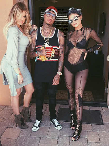 Kylie Jenner in a catsuit