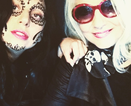 Lady Gaga with facepaint