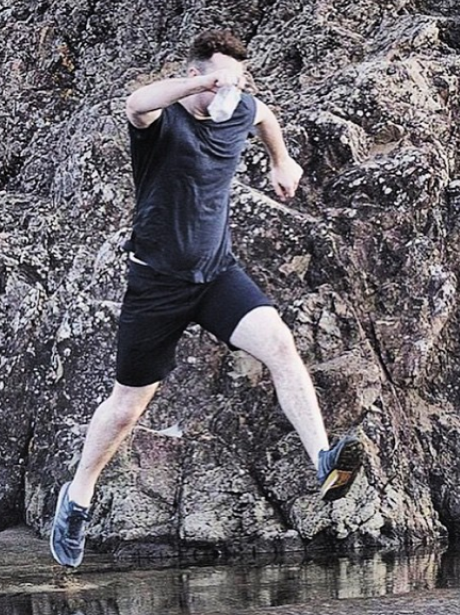 Sam Smith Exercising