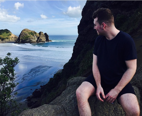 Sam Smith on holiday