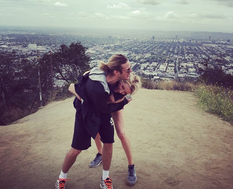 Ellie Goulding and Dougie Poynter Hiking