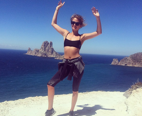 Millie Mackinotsh in aerobics clothes