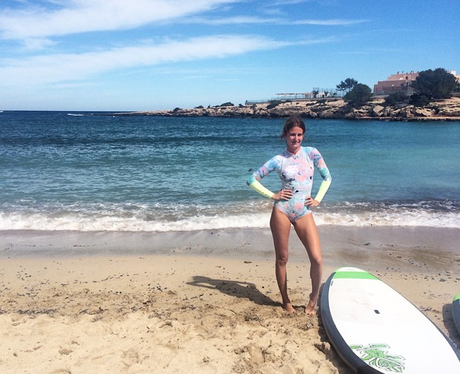Millie Mackintosh Surfing