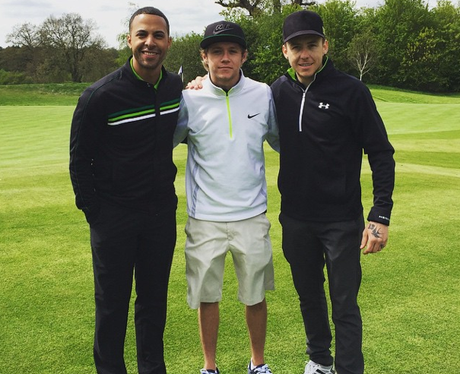 Niall Horan, Marvin Humes and Danny Jones Golf