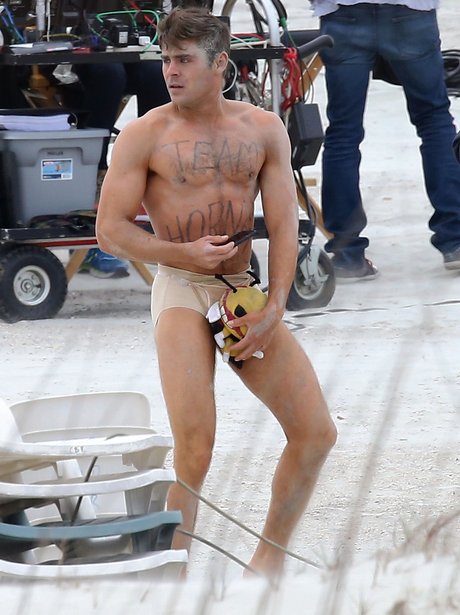 Zac Efron on set Dirty Grandpa