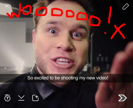 Olly Murs Snapchat 1 (not real)