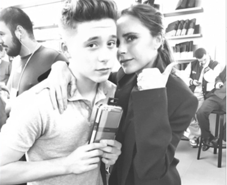 Brooklyn Beckham and Victoria