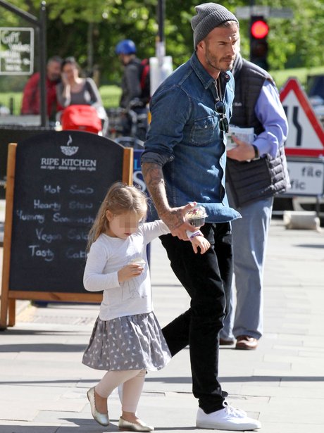 David Beckham and Harper