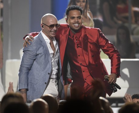 Chris Brown and Pitbull Billboard Music Awards 201