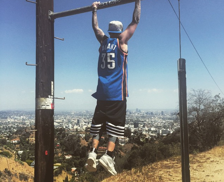 Justin Bieber Working Out