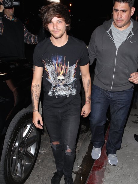 Louis Tomlinson on a night out