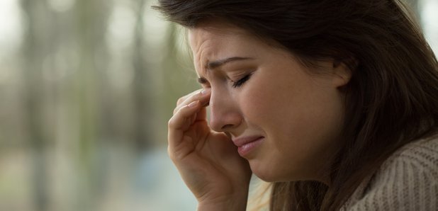 Woman crying
