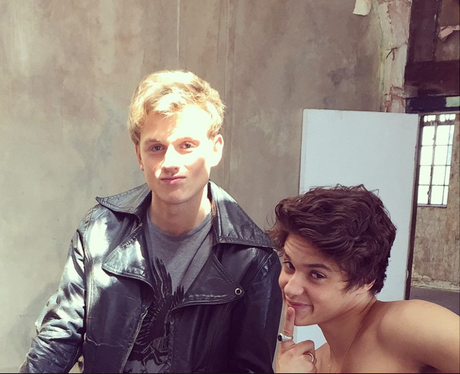 Feelin' cheeky there, Brad? The Vamps stars share a funny snap on ...