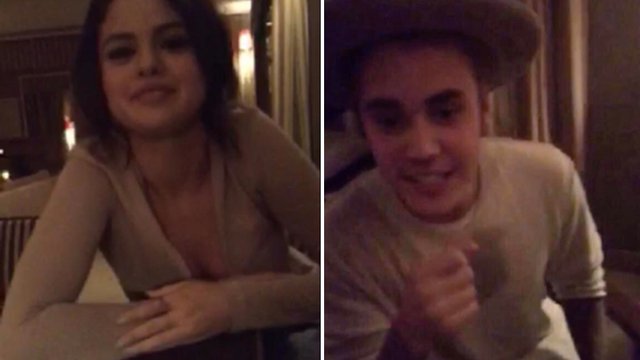 Justin Bieber and Selena Gomez Snap Chat 