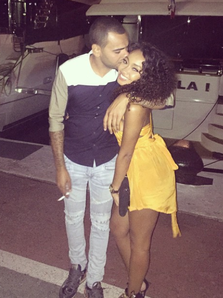 Pucker up! Leigh Anne Pinnock and boyfriend catch up during her stay in ...