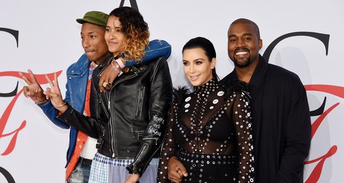 Pharrell Williams, Helen Lasichanh, Kim Kardashian