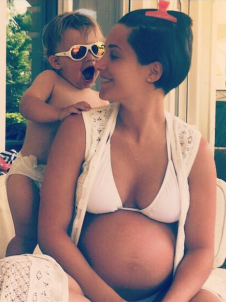 Frankie Baby Bump and Parker