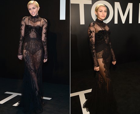 Miley Cyrus Sheer Dress