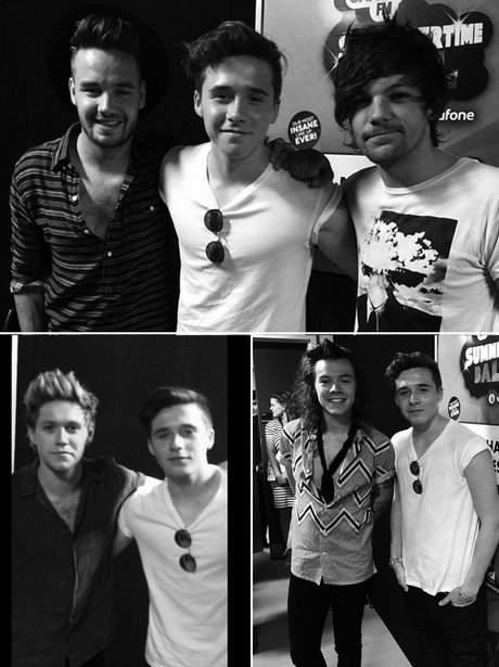 One Direction and Brooklyn Beckham
