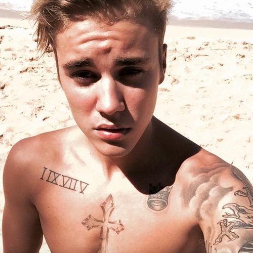 Justin Bieber Tattoos  List of Justin Bieber Tattoo Designs