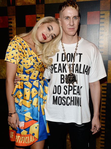 Rita Ora Cheese Dress Milan Fashion Week