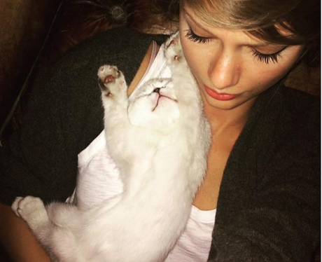 Taykir Swift and her cat
