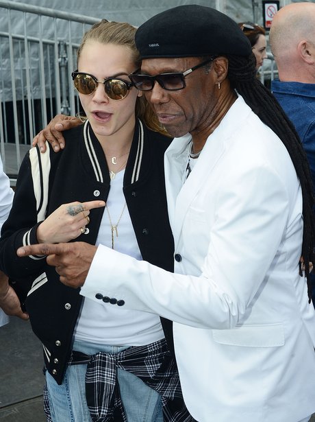 Cara Delevingne and Nile Rogers 