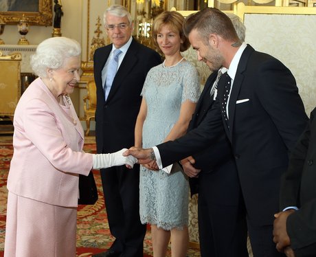 David Beckham & Queen Elizabeth II