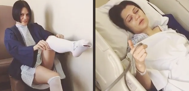 Jessie J in hospital Instagram