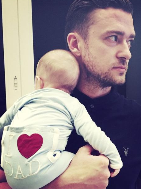 Justin Timberlake and Baby Silas