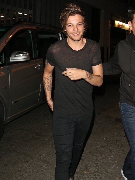 Louis Tomlinson on a night out