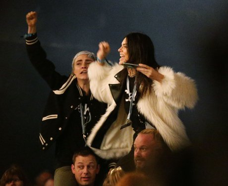 Cara Delevingne and Kendall Jenner Glastonbury 201
